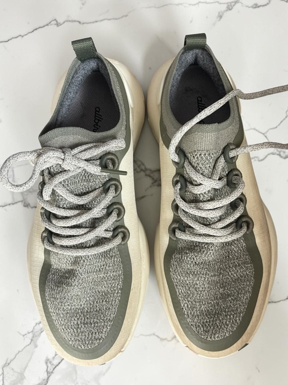 Allbirds Women’s Trail Runners Size 8.5 Stony Cream Rugged Green Sneakers - Picture 8 of 8